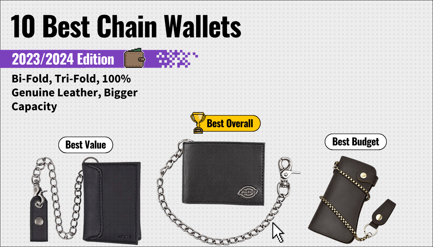 best chain wallet featured image that shows the top three best cool wallet models