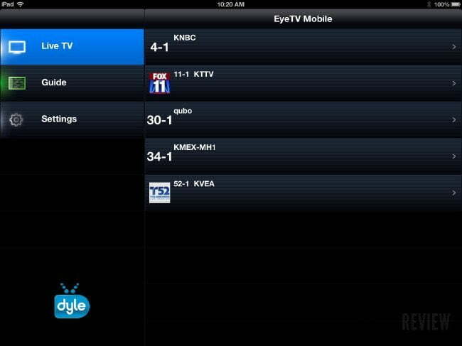 eyetv mobile scanning channels