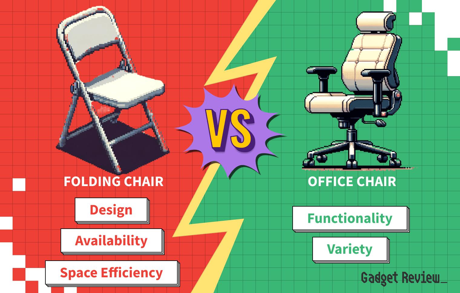 Folding Chair vs Office Chair