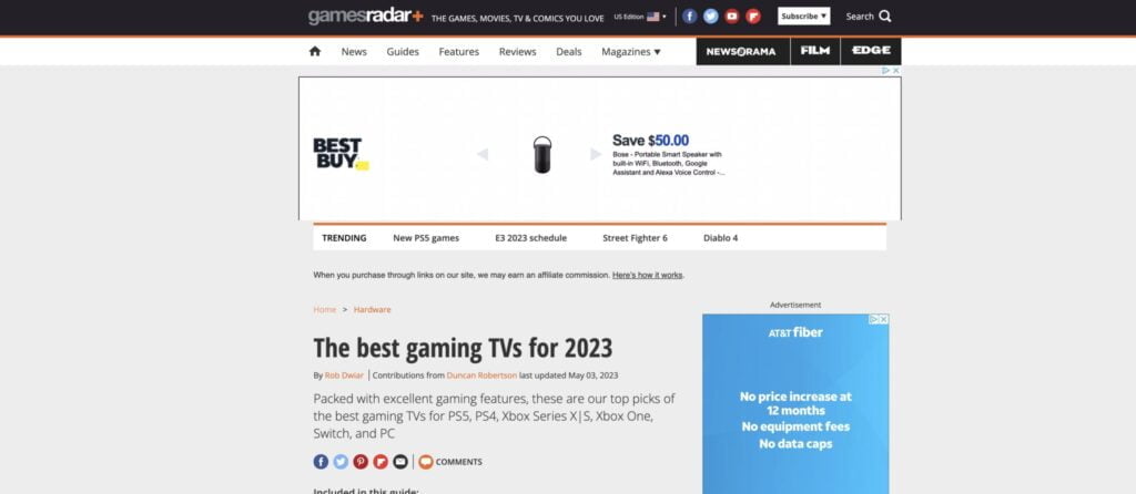 gamesradar tv header