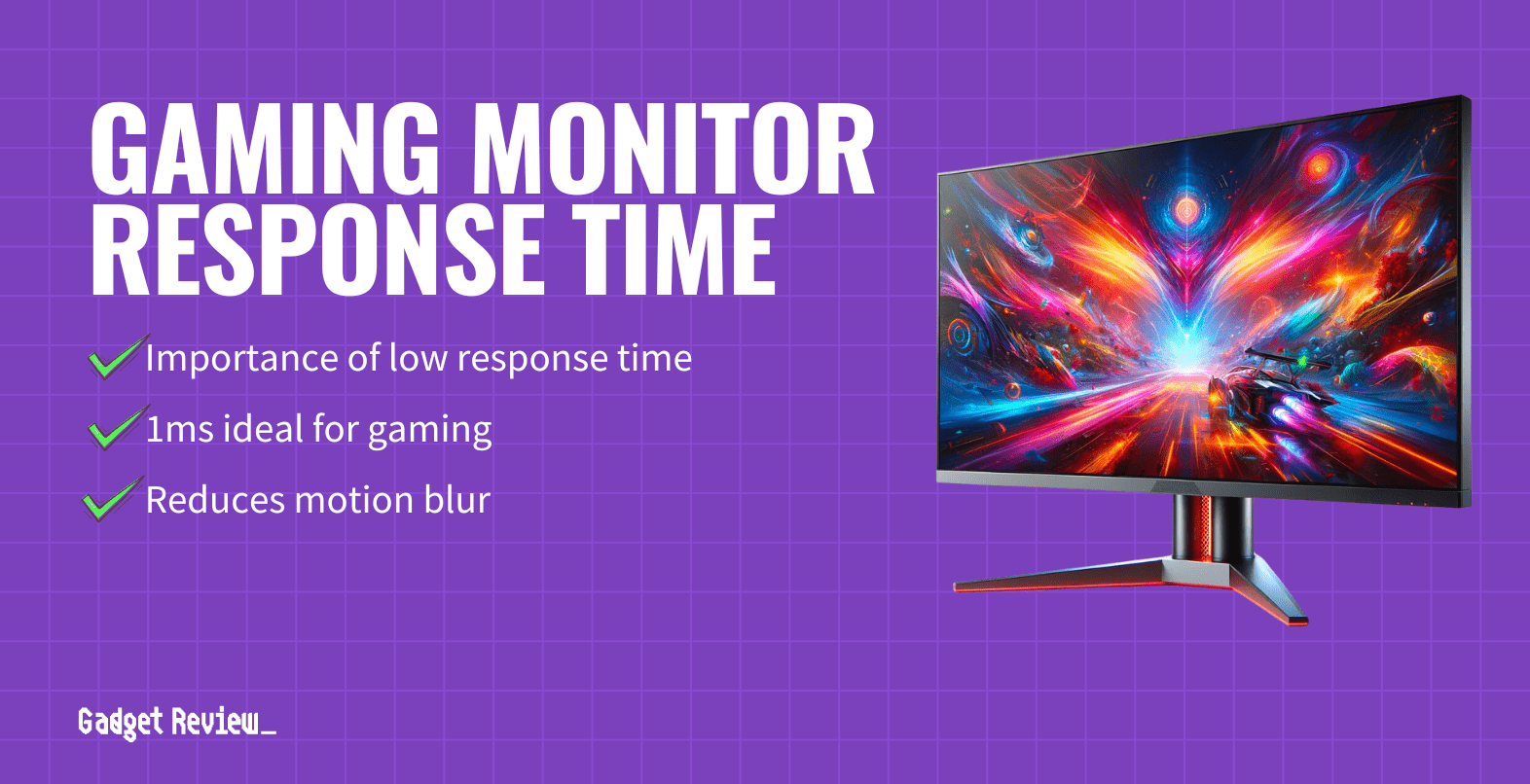 gaming monitor response time guide