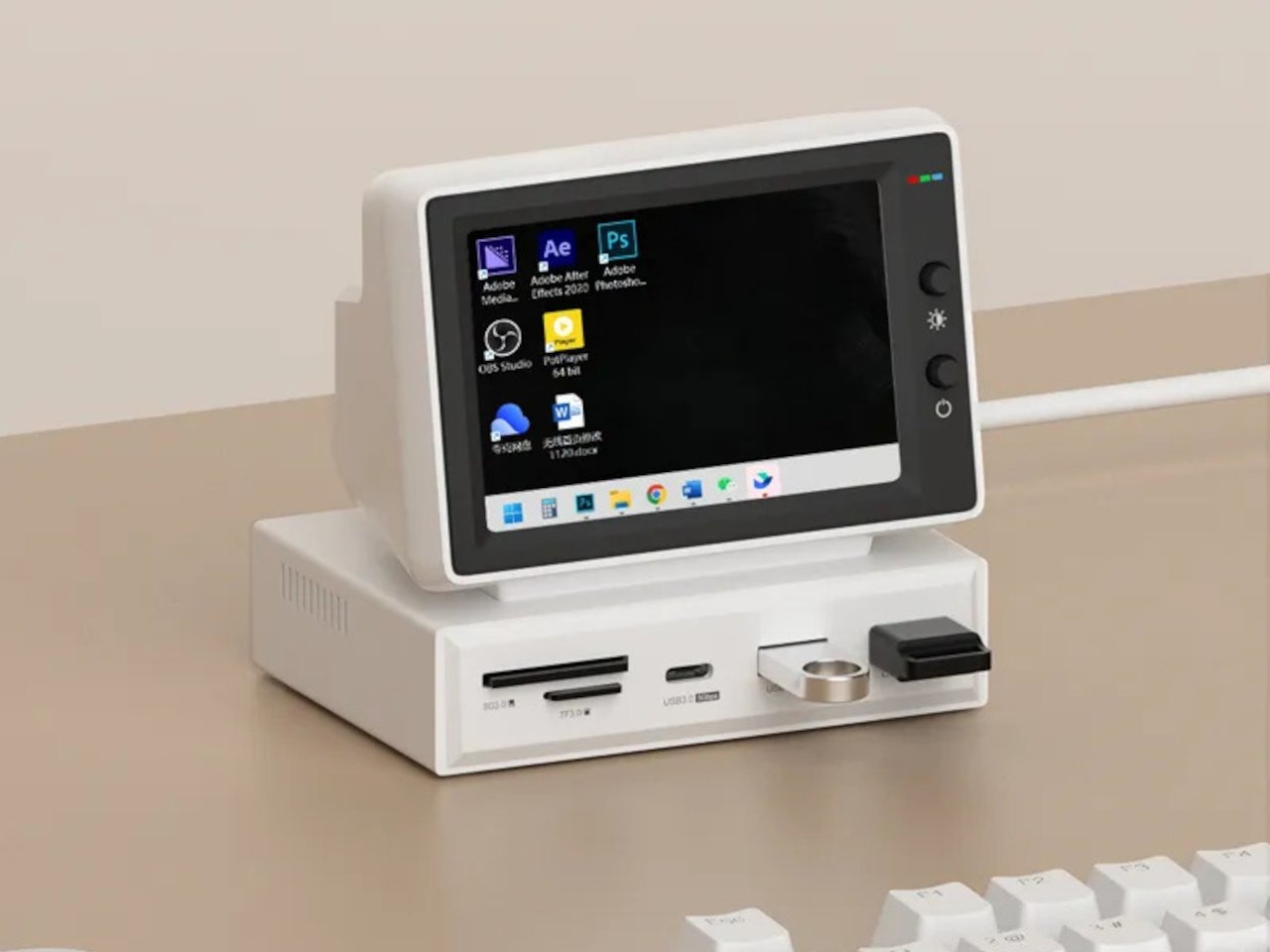 Retro-Futurism Hits Your Desk: Hagibis' Tiny Monitor Hub Is Useful Eye ...