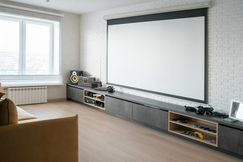 home theater system in living room with minimalist 2022 11 15 02 33 32 utc