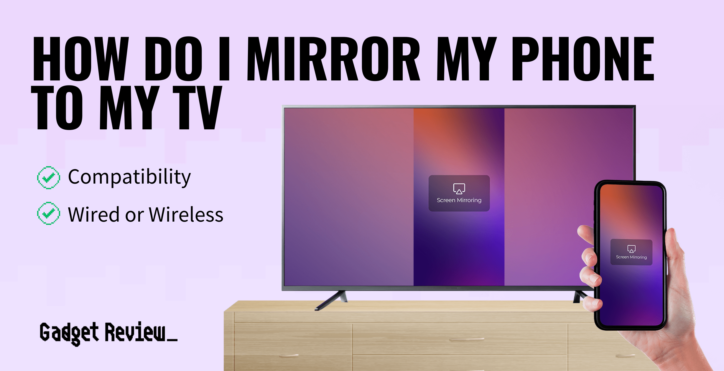 how do i mirror my phone to my tv guide