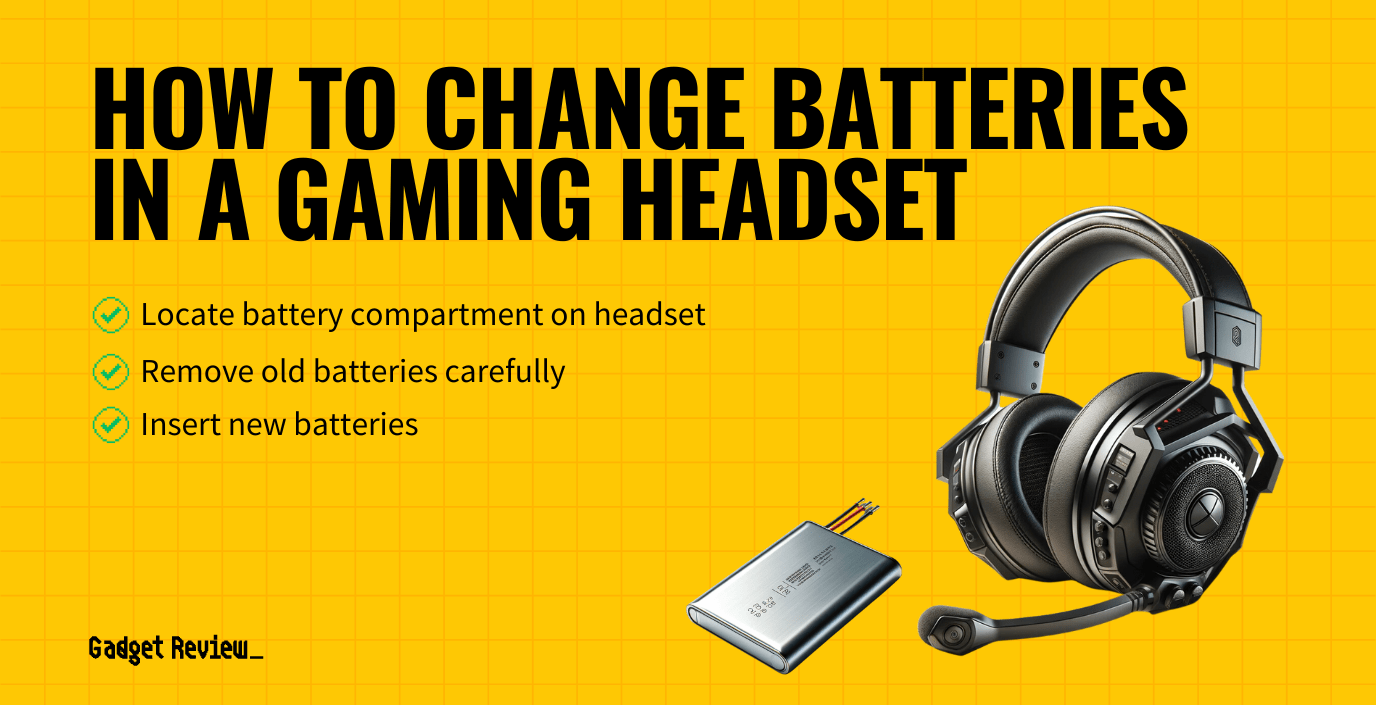 how to change batteries in a gaming headset guide