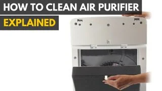 Learn how to clean the thing that cleans your air.|Replacing the air filter on an Alen BreatheSmart air purifier.|An activated carbon assembly|HEPA filter removal and installation |A filer screen meant to capture large air pollutants like hair and dust.