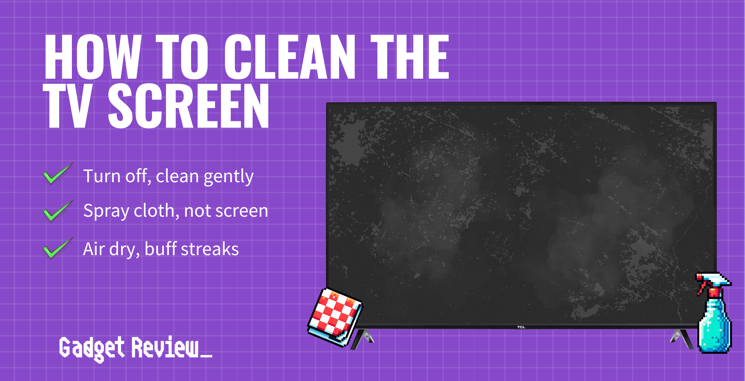 How to Clean a TV Screen