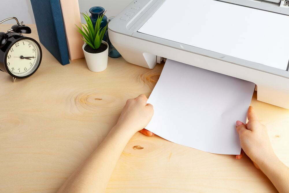 How To Connect Printer With An Cable Printing Via