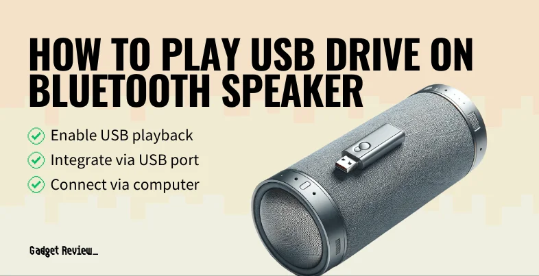 How to Play USB Drive on a Bluetooth Speaker