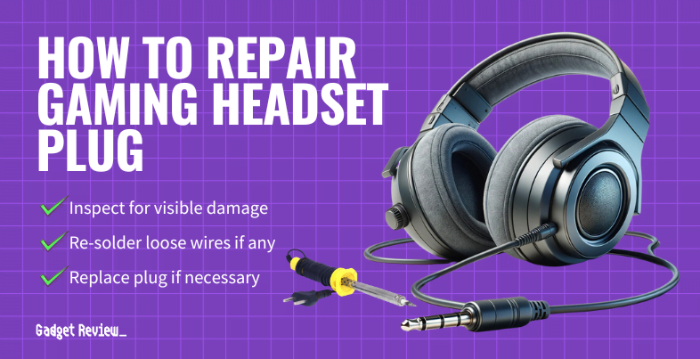 how to repair gaming headset plug guide