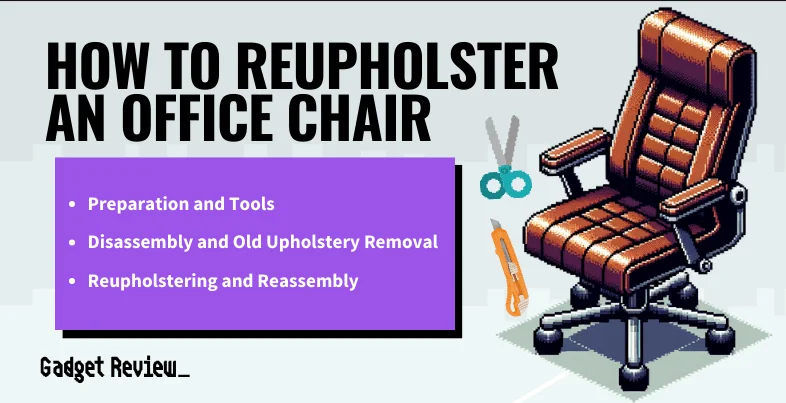 how to reupholster an office chair guide