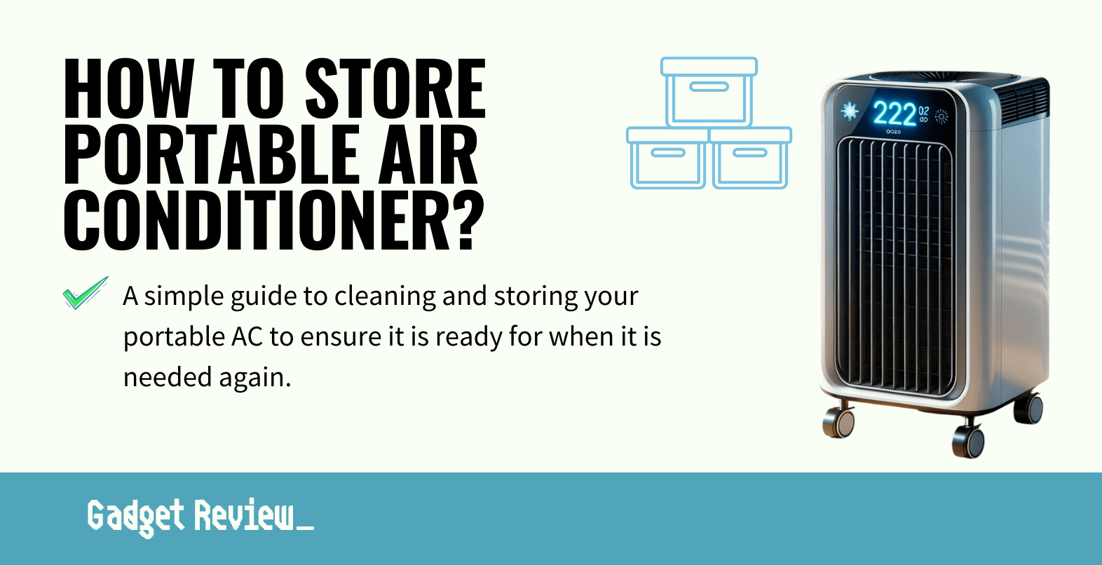 how to store portable air conditioner guide