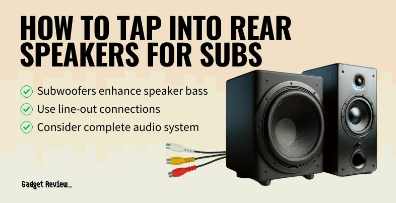 how to tap into rear speakers for subs guide