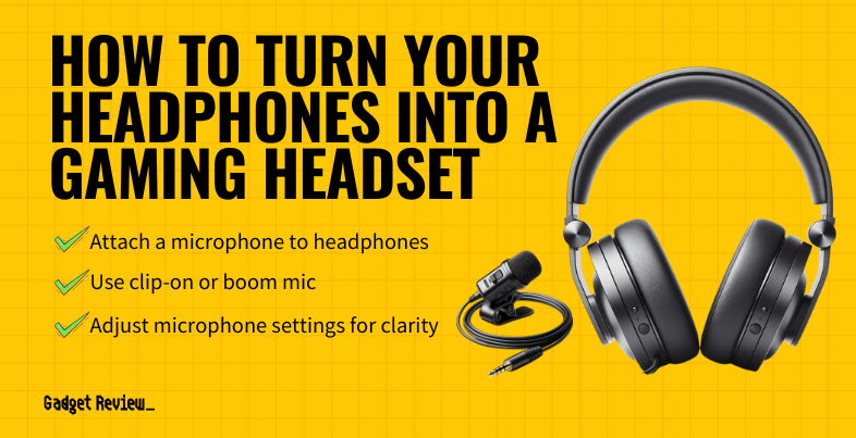 how to turn your headphones into a gaming headset guide