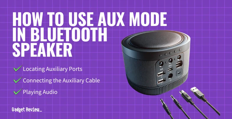 How to Use Aux Mode in a Bluetooth Speaker