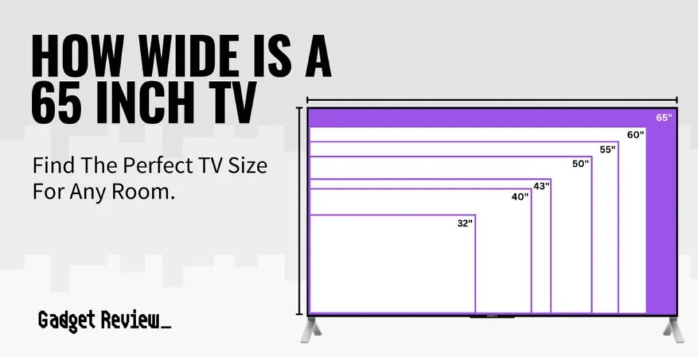 how wide is a 65 inch guide