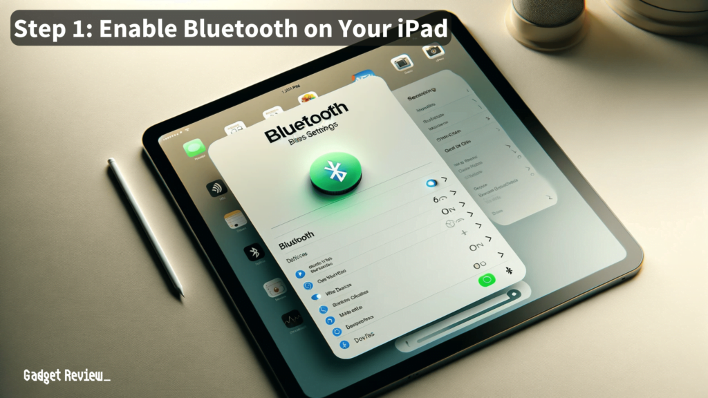 iPad on Bluetooth Settings Screen