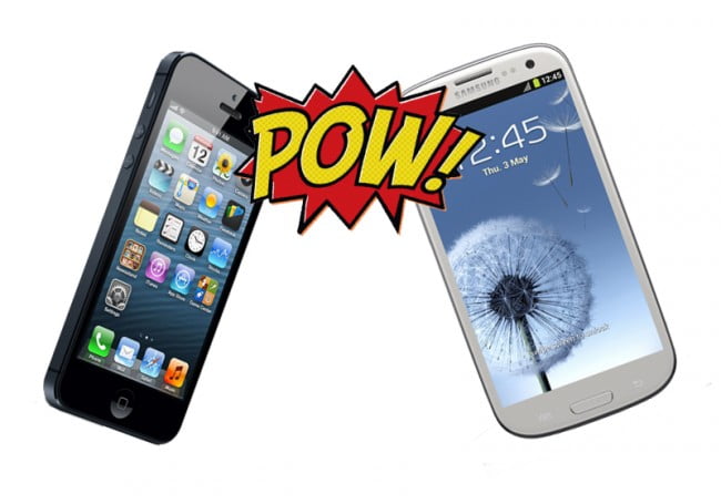 iphone5 vs Samsung s3 650x455 2