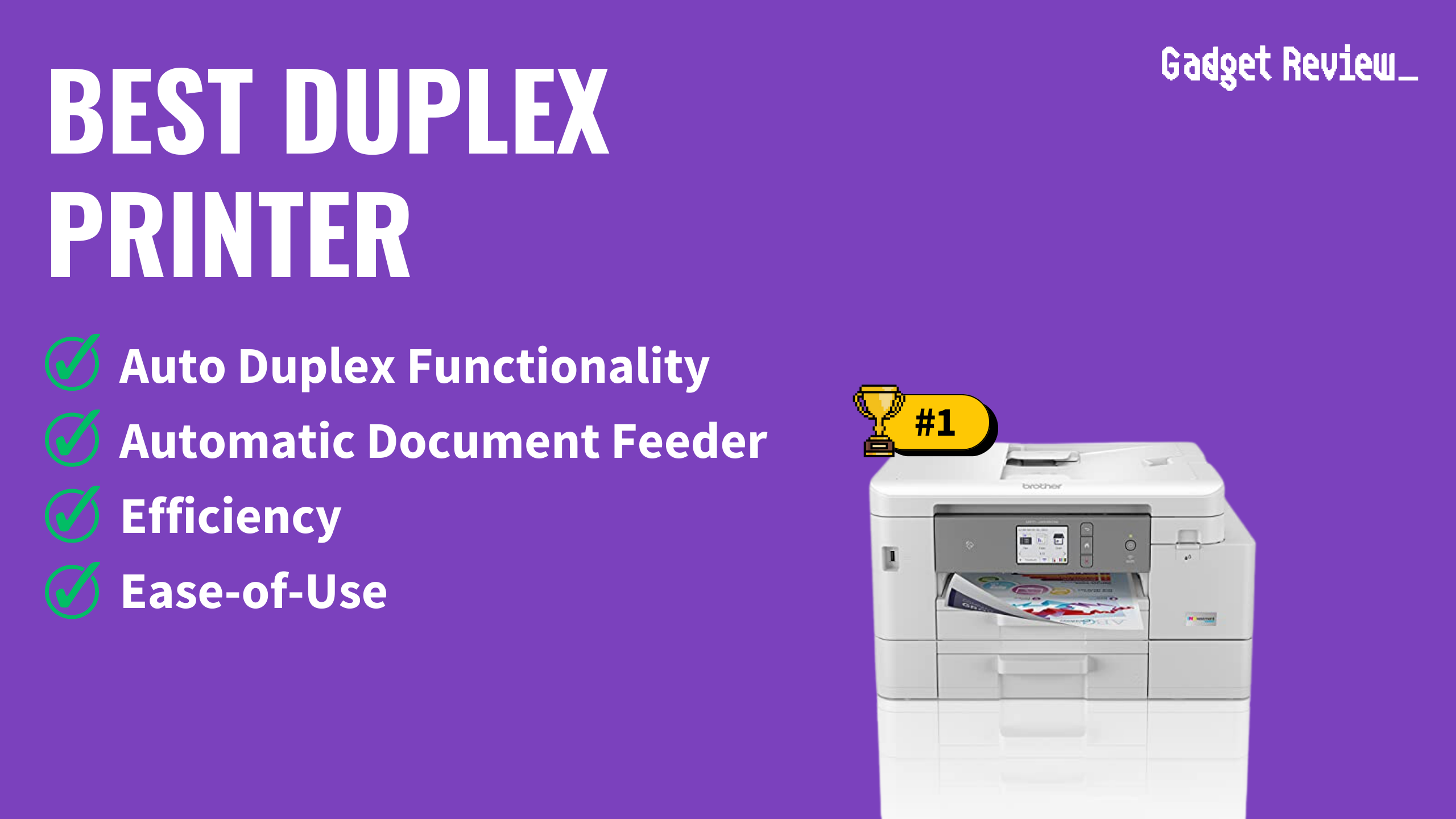 best duplex printer featured image that shows the top three best printer models