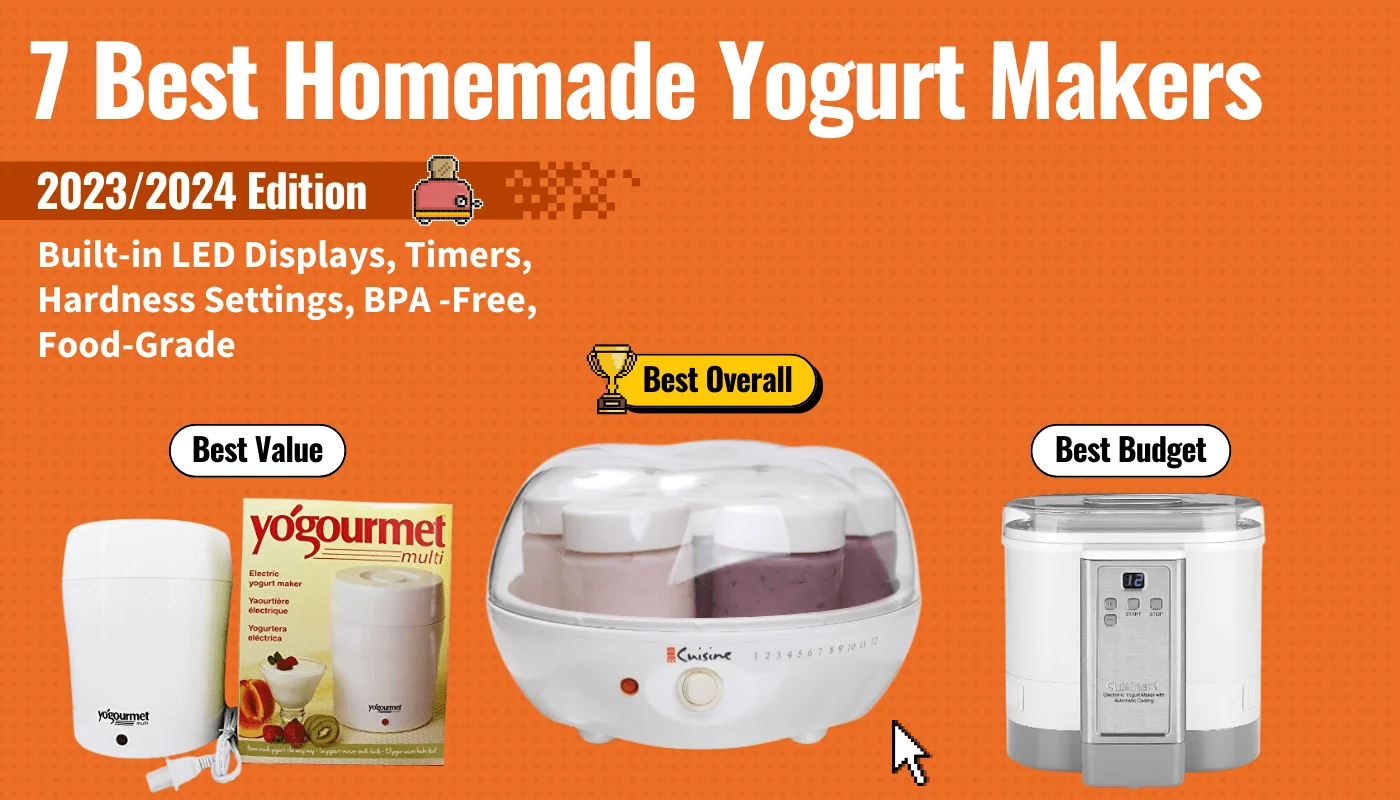 best yogurt maker featured image that shows the top three best kitchen appliance models