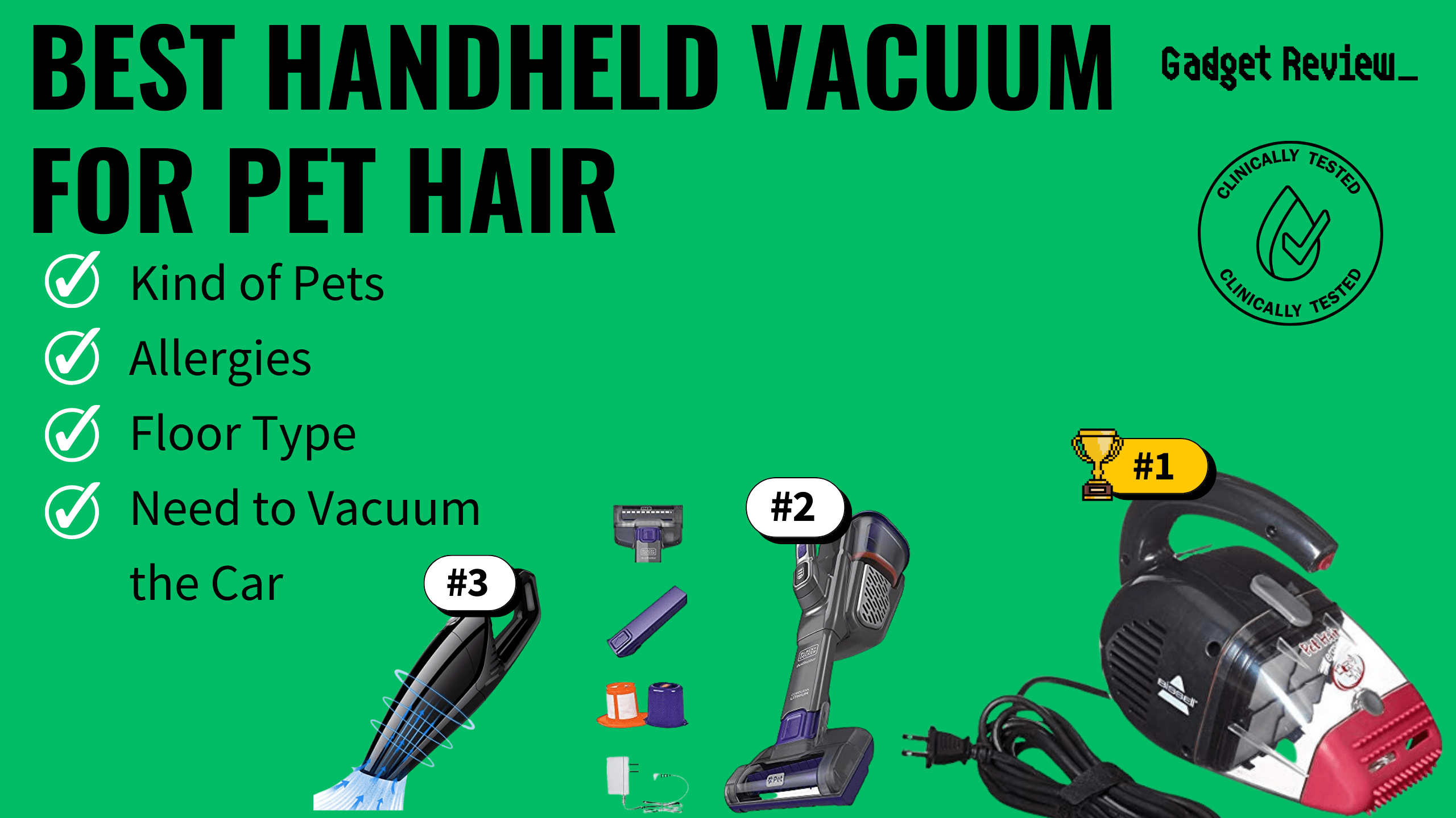 Best Handheld Vacuums for Pet Hair
