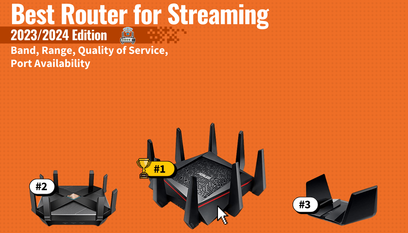 best routers streaming featured image that shows the top three best router models