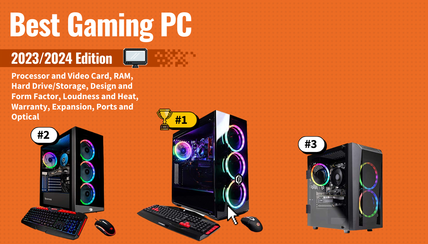 best gaming pc featured image that shows the top three best computer monitor models