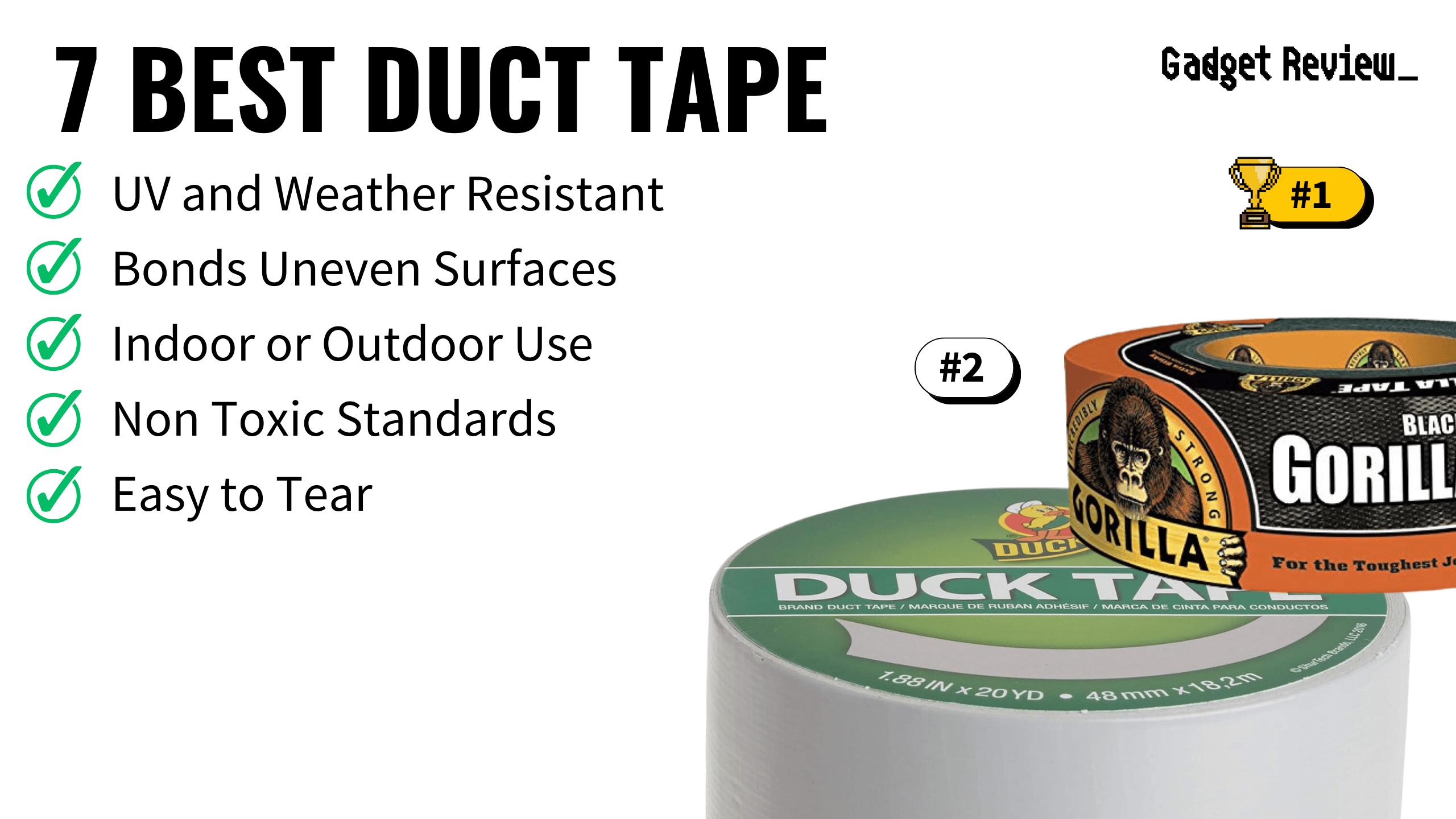 best duct tape featured image that shows the top three best tool models