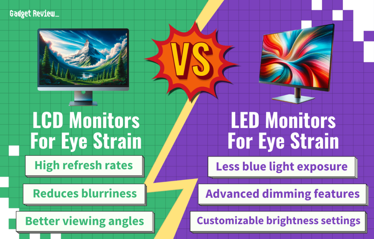LCD Vs LED Monitors For Eye Strain Which Is Better For Your Eye Health