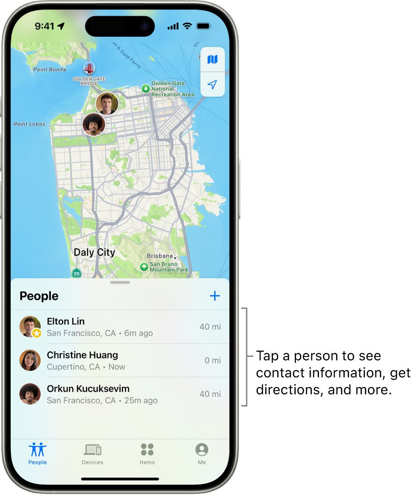 location sharing iphone