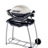 526001K 2008 Weber Q 140 Electric Grill Biege Product Angled|||526001G 2008 Weber Q 140 Electric Grill Biege Feature