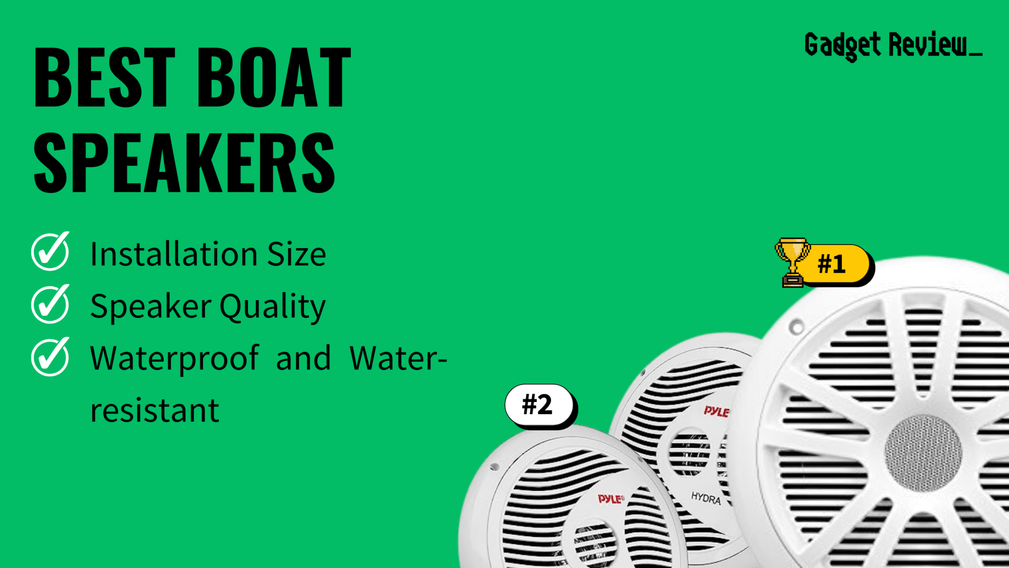  Best Boat Speakers Top 7 Waterproof Models