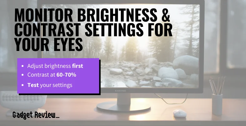 Best Monitor Brightness and Contrast Settings for Eyes