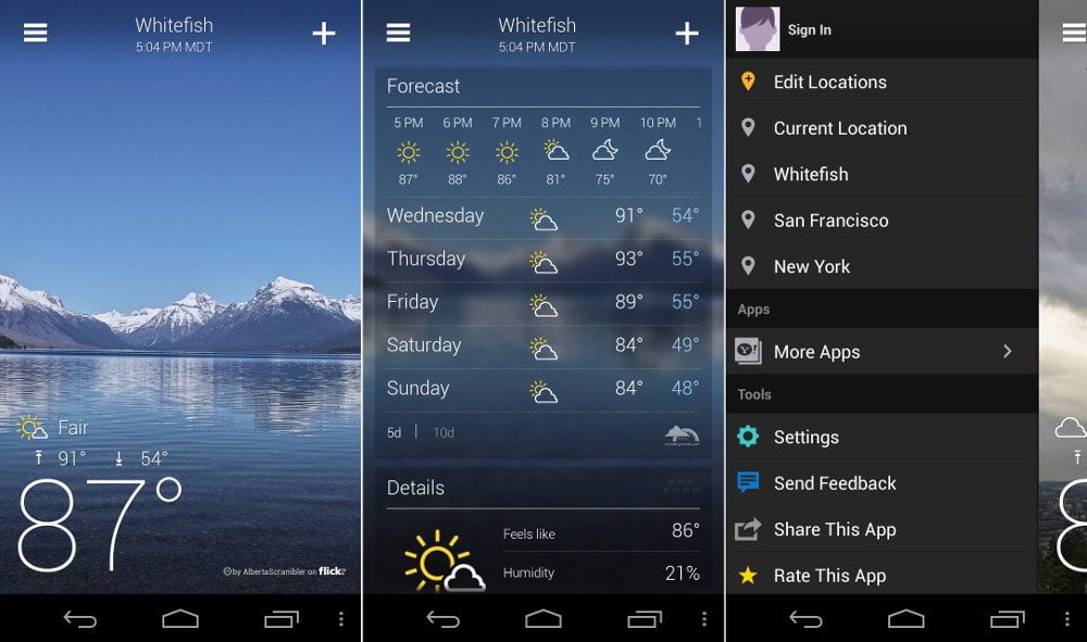 6 Best Free Weather Apps For Android - Gadget Review