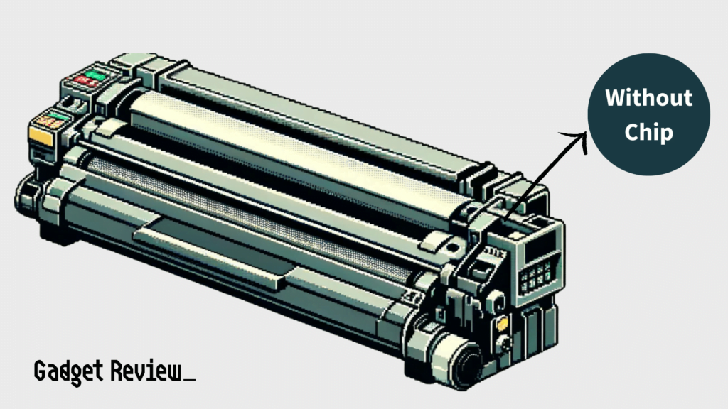 Toner cartridge with no chip.