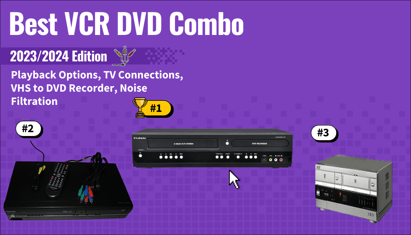 best vcr dvd combo featured image that shows the top three best tv accessorie models