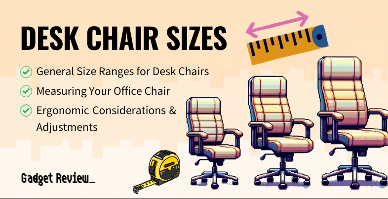 desk chair sizes guide