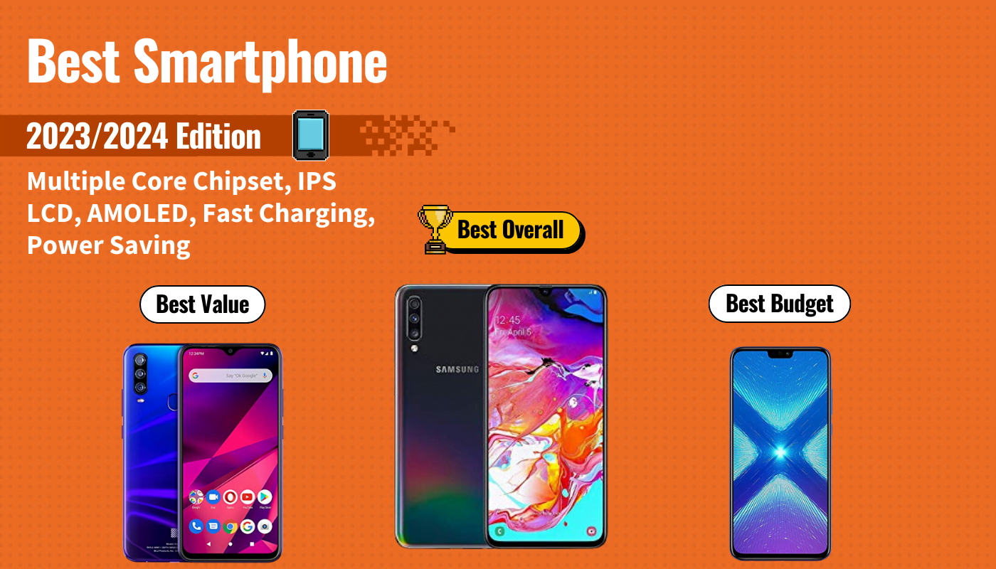 best smartphone featured image that shows the top three best smartphone models