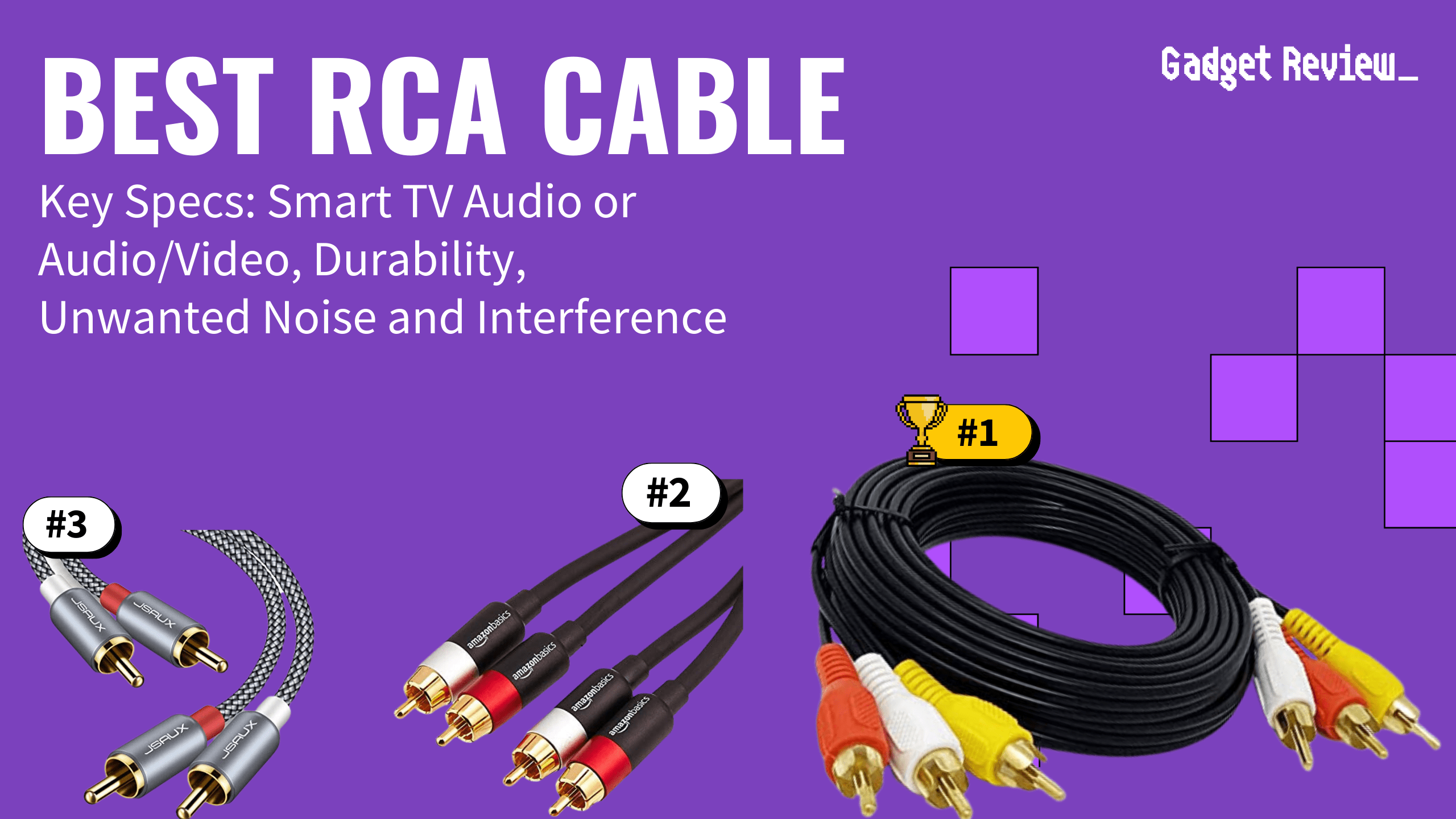 best rca cables featured image that shows the top three best speaker models