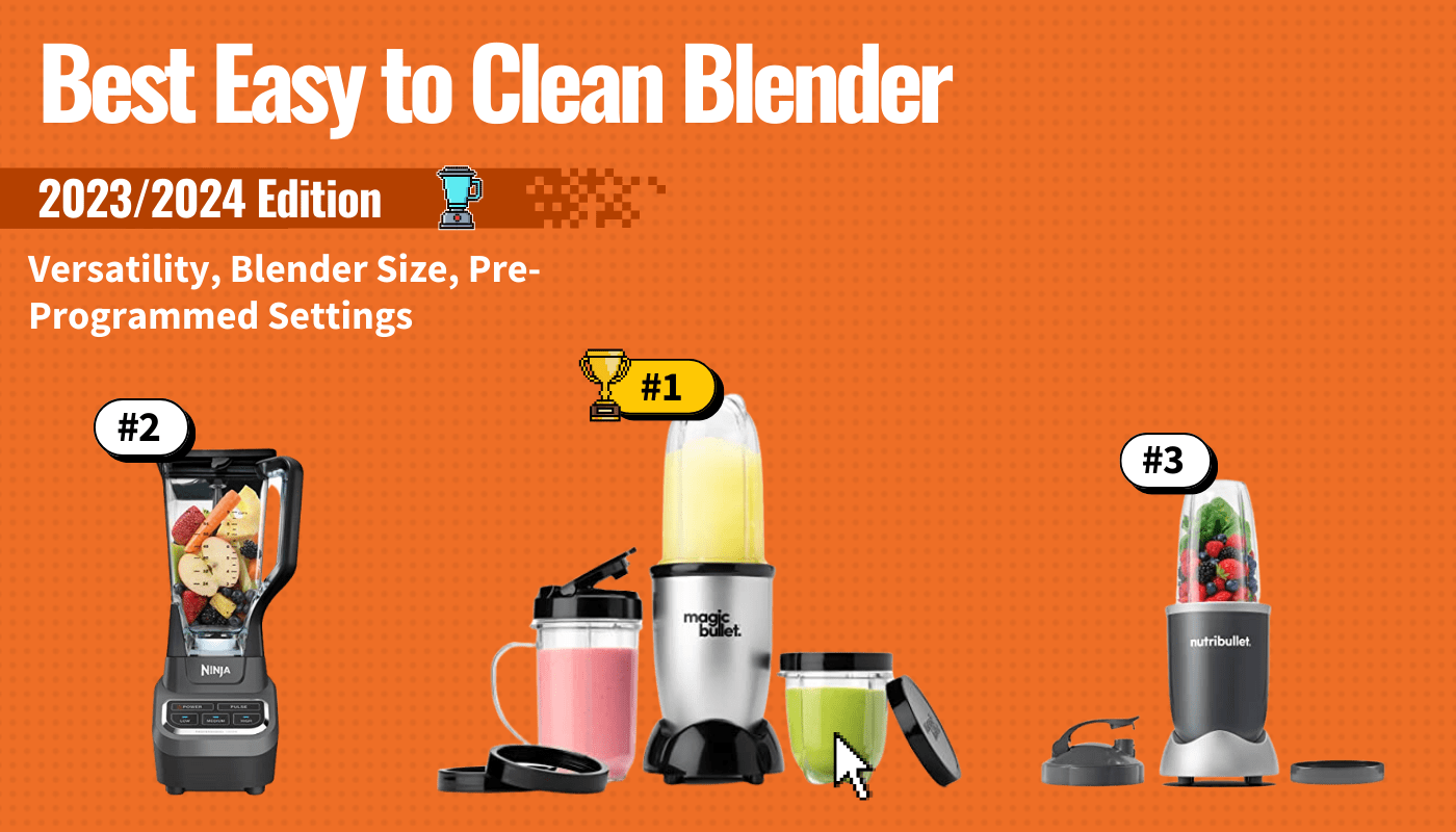 best easy clean blender featured image that shows the top three best blender models