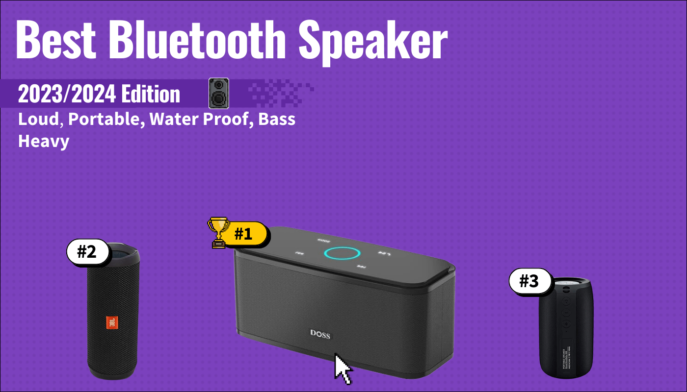 best bluetooth speaker featured image that shows the top three best bluetooth speaker models