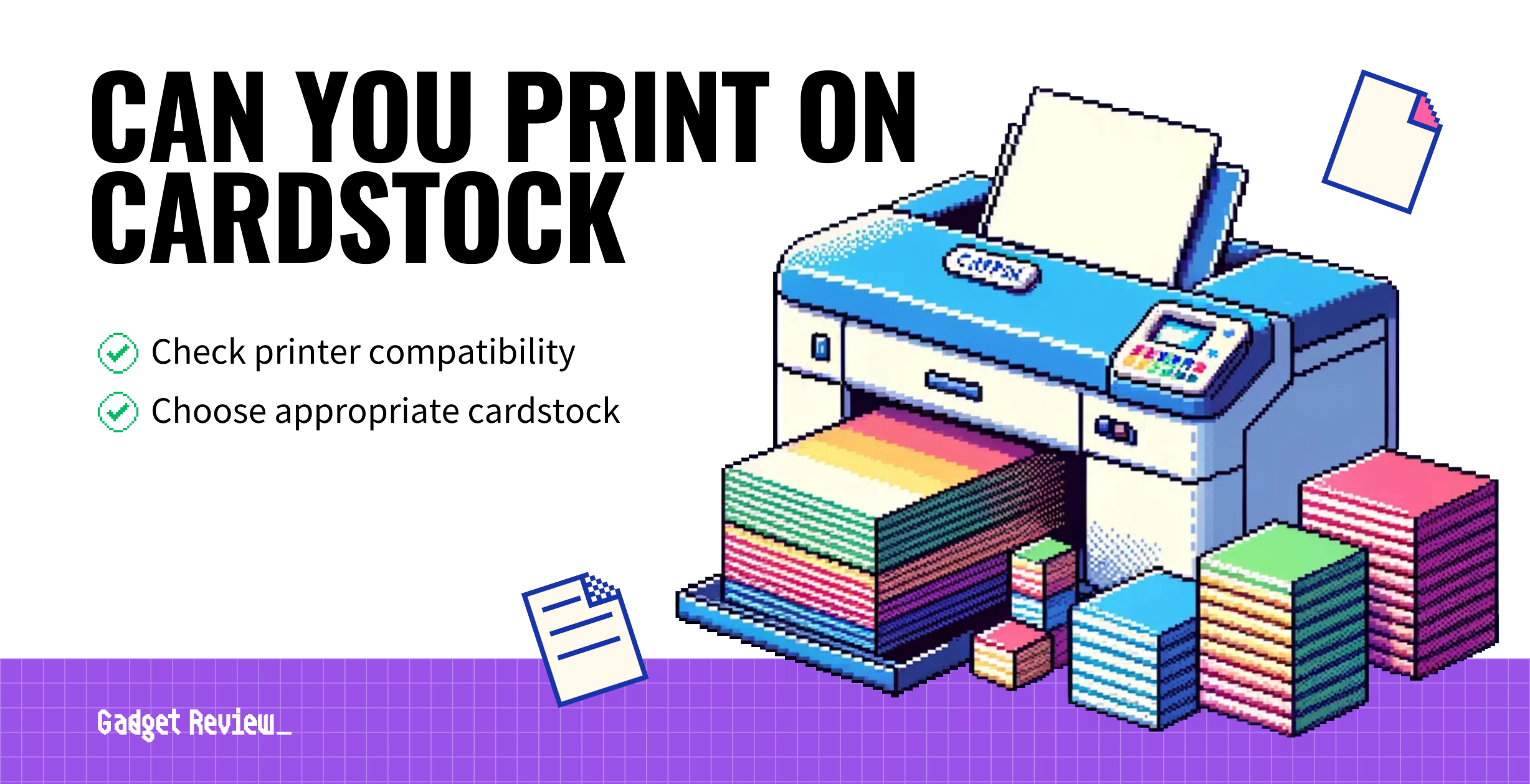 Can You Print on Cardstock?