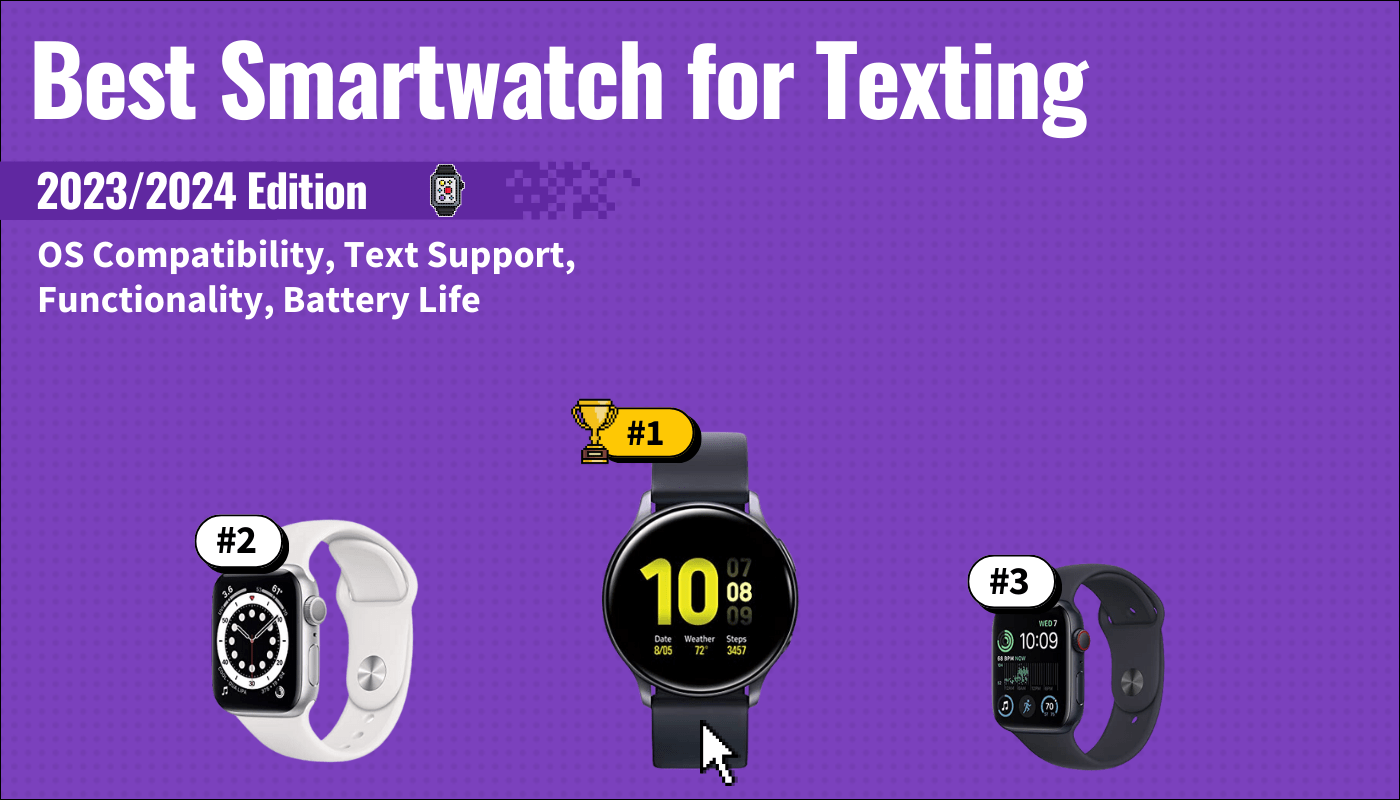 best smartwatch texting featured image that shows the top three best smartwatch models