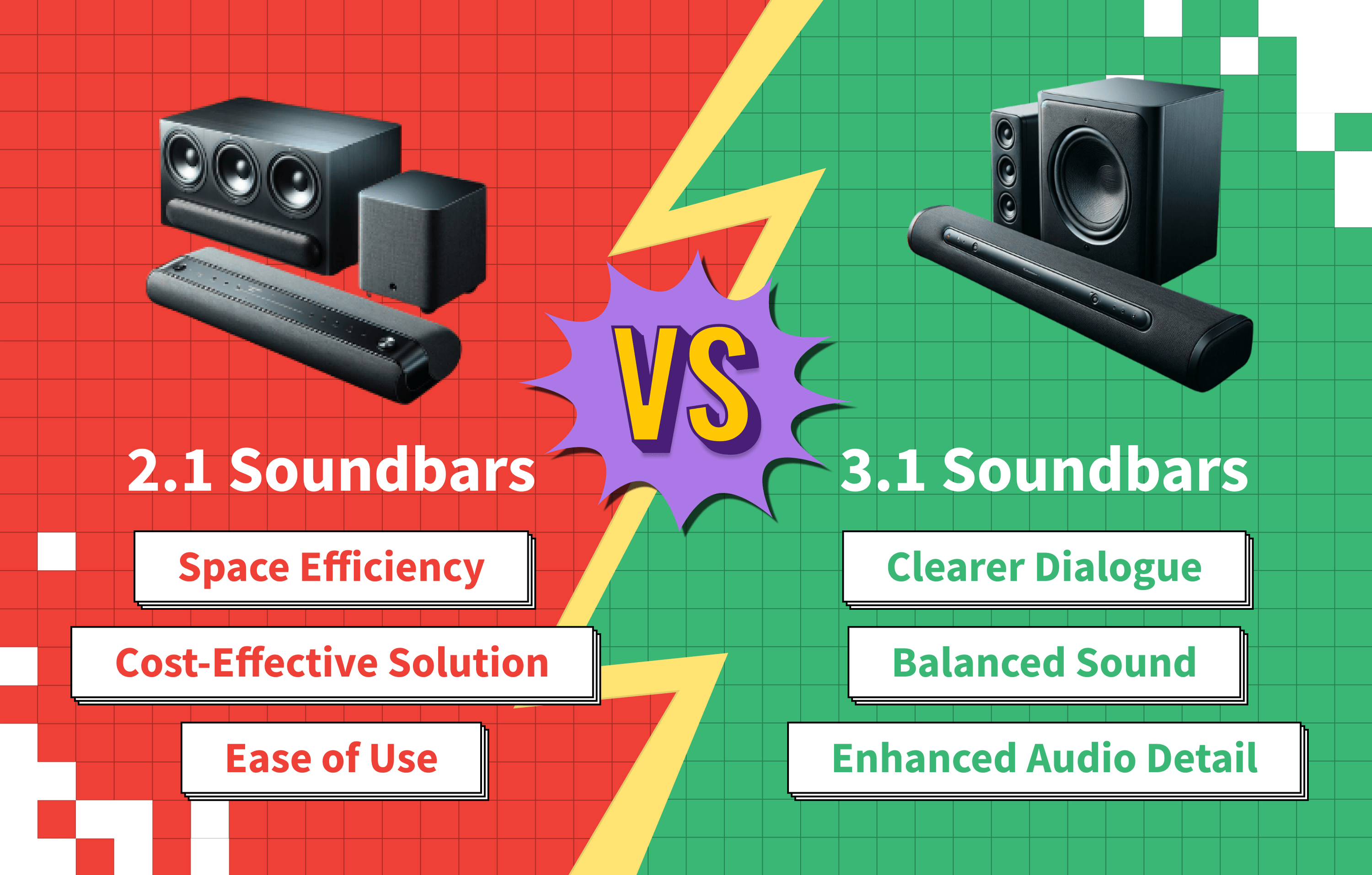 2.1 vs 3.1 Soundbars