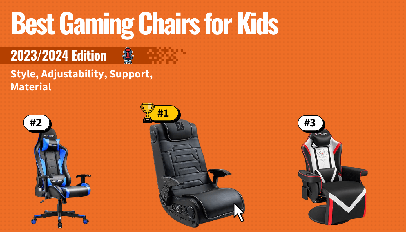 best gaming chairs kids featured image that shows the top three best gaming chair models