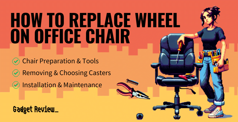 how to replace wheel on office chair guide