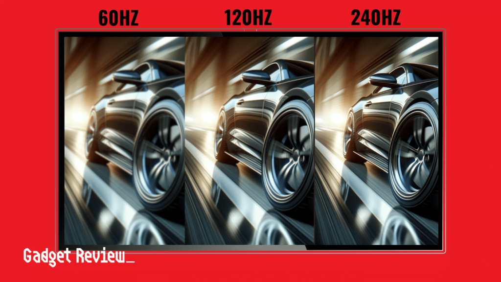 Comparison of 60Hz, 120Hz and 240Hz on motion.