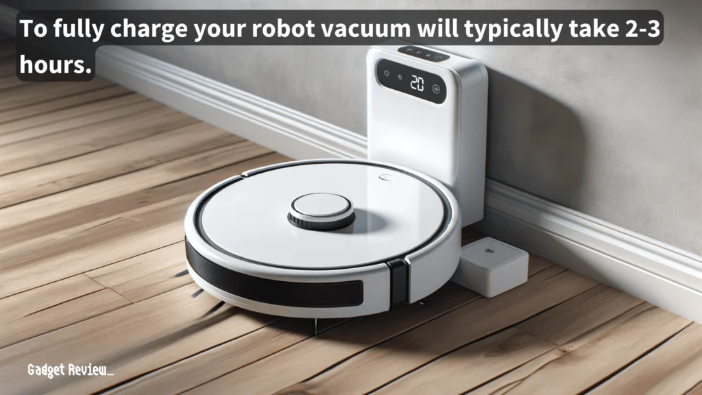 robot vacuum at the charging base
