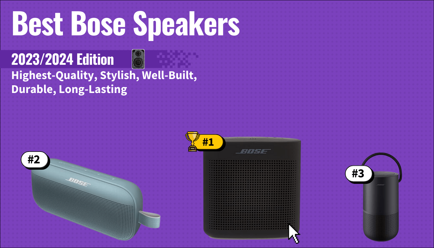 best bose speakers featured image that shows the top three best speaker models