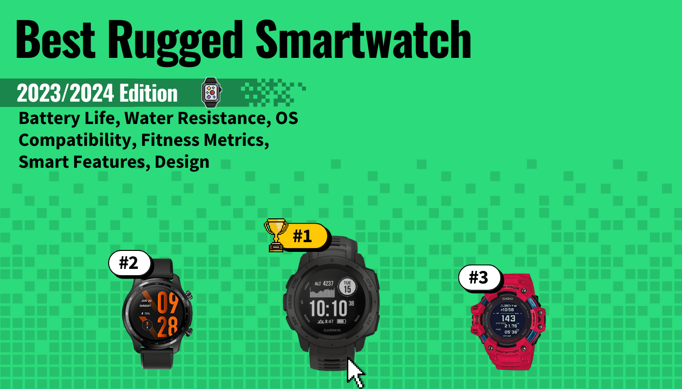 best rugged smartwatch featured image that shows the top three best smartwatch models